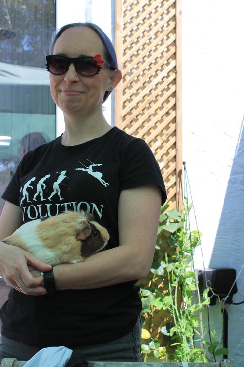 Livi with Guinea Pig